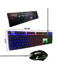 Kit Teclado + Mouse Gamer...